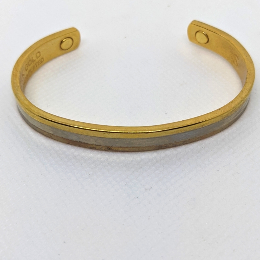 24KT Gold Electroplated Cuff Bracelet